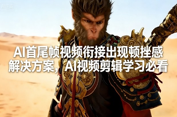 AI首尾帧视频衔接出现顿挫感解决方案,AI视频剪辑学习必看(1) AI首尾帧视频衔接出现顿挫感解决方案,AI视频剪辑学习必看(1)